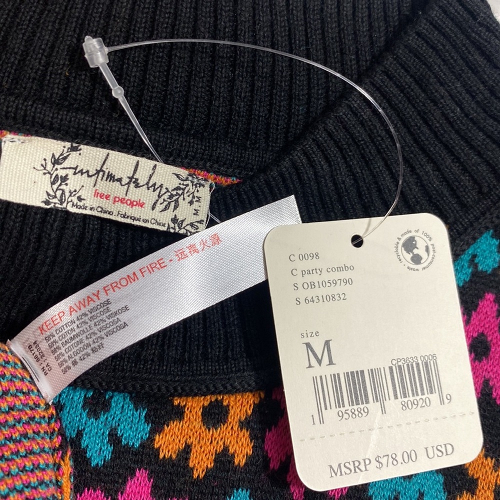 NWT- Free People Winter Warmer Bodysuit in Party Combo - Size: Small & Med - Picture 15 of 15